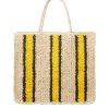 MILK MONEY - DropShip New Arrivals Striped Straw Tote Bag