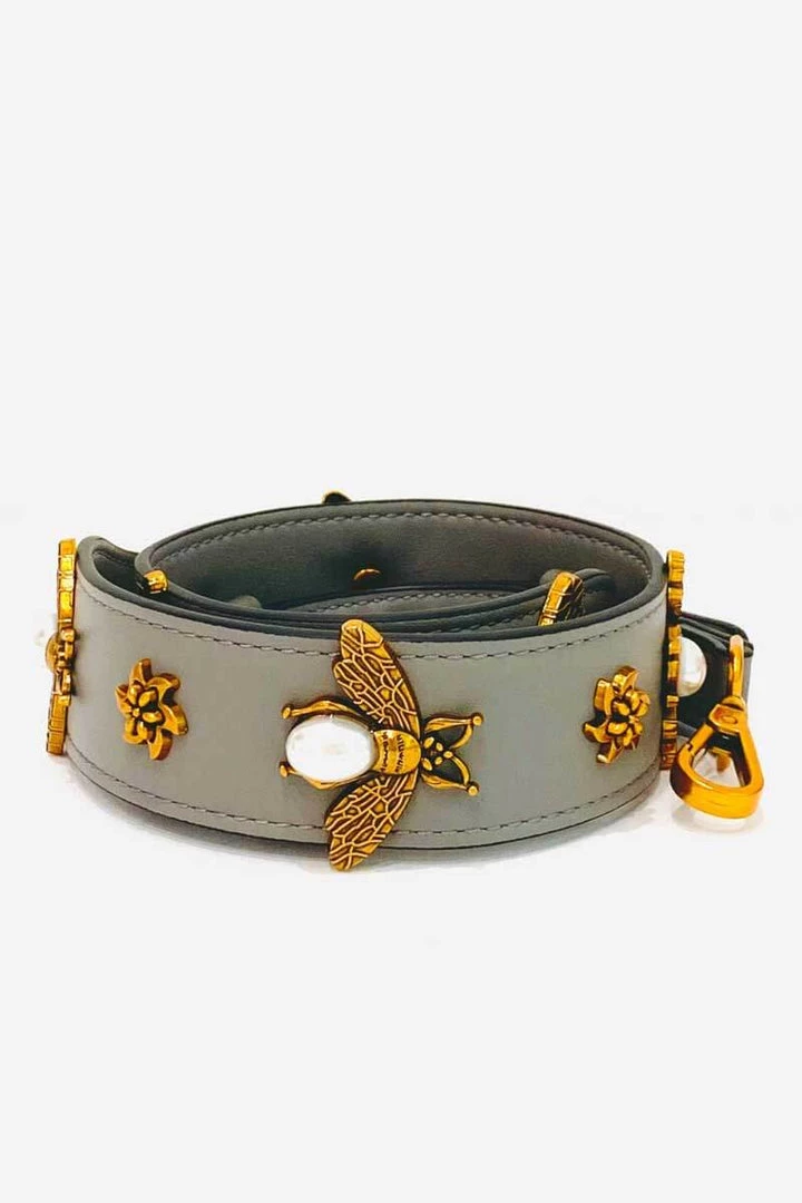 Be Clear Straps Studded Bee Handbag Strap 2 Be Clear Straps Studded Bee Handbag Strap