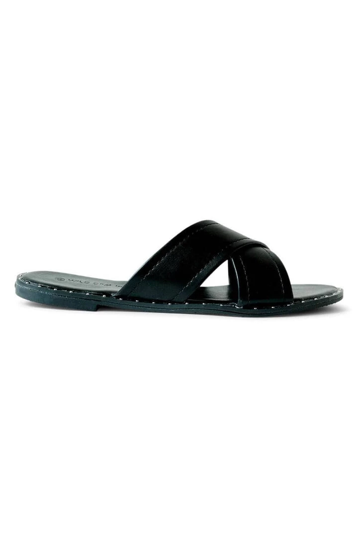 Urban Shoes Studded Crossband Slide Sandals 2 Urban Shoes Studded Crossband Slide Sandals
