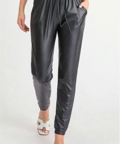 First Love Suki Leather Joggers