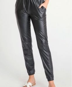 First Love Suki Leather Joggers