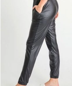 First Love Suki Leather Joggers