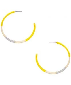 MILK MONEY Accessories Sylvie Thread Wrapped Hoop Earrings