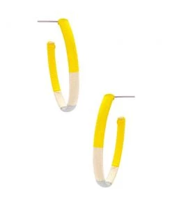 MILK MONEY Accessories Sylvie Thread Wrapped Hoop Earrings