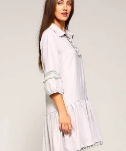 Trendology Inc New Arrivals Tassel Flared Casual Tunic Dress