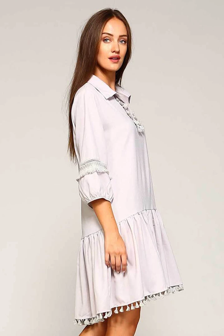Trendology Inc New Arrivals Tassel Flared Casual Tunic Dress 2 Trendology Inc New Arrivals Tassel Flared Casual Tunic Dress