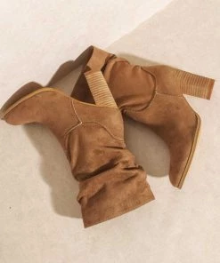 Oasis Society New Arrivals Teagan Camel Modern Slouch Boot