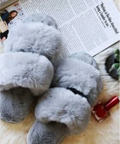 Wanna B The Coziest Slipper Slides