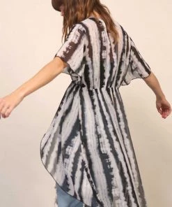 Timing New Arrivals Tie Dye Kimono Cover Up