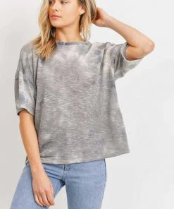 Cherish New Arrivals Tie Dye Open Back Knit Top