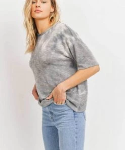 Cherish New Arrivals Tie Dye Open Back Knit Top