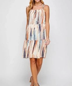 Solution Tie Dye Sleeveless Midi Dress New Arrivals