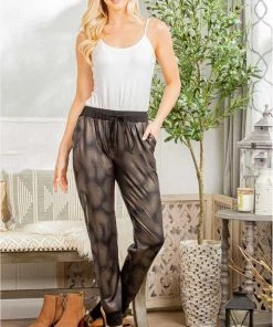 Heimish Tie Dyed Faux Leather Jogger