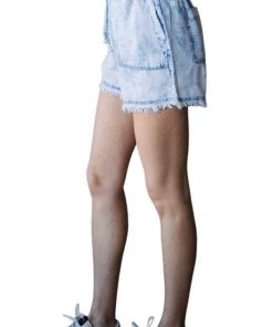 Veveret New Arrivals Tie Waist Acid Washed Tencel Shorts 11 Veveret New Arrivals Tie Waist Acid Washed Tencel Shorts