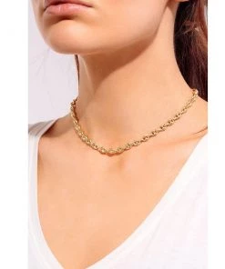 Hippie Chic By OP Accessories Tiny Glam Hollow Puff Chain Necklace
