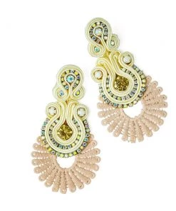 Treasure Jewels Fan Royal Earrings