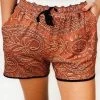 Shiying Fashion New Arrivals Tribal Print Drawstring Mid Waist Shorts