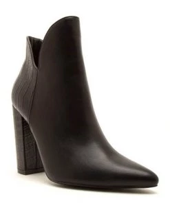 Bellanova New Arrivals Two Tone Croc Skin Slim Ankle Boot