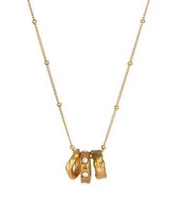 MILK MONEY - DropShip New Arrivals Triple Charm Circle Necklace