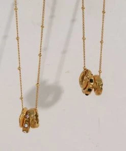 MILK MONEY - DropShip New Arrivals Triple Charm Circle Necklace