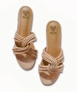Beast Fashion New Arrivals Twist Knot Flat Sandal