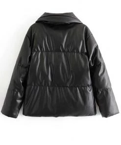 MILK MONEY - DropShip New Arrivals Vegan Leather Puffer Jacket 16 MILK MONEY - DropShip New Arrivals Vegan Leather Puffer Jacket