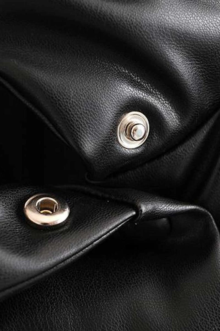 MILK MONEY - DropShip New Arrivals Vegan Leather Puffer Jacket 7 MILK MONEY - DropShip New Arrivals Vegan Leather Puffer Jacket