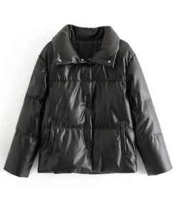 MILK MONEY - DropShip New Arrivals Vegan Leather Puffer Jacket 12 MILK MONEY - DropShip New Arrivals Vegan Leather Puffer Jacket