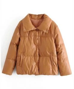 MILK MONEY - DropShip New Arrivals Vegan Leather Puffer Jacket