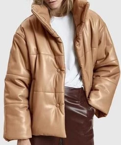 MILK MONEY - DropShip New Arrivals Vegan Leather Puffer Jacket 17 MILK MONEY - DropShip New Arrivals Vegan Leather Puffer Jacket