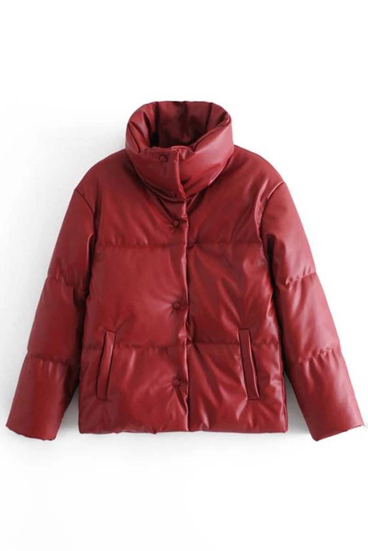 MILK MONEY - DropShip New Arrivals Vegan Leather Puffer Jacket 6 MILK MONEY - DropShip New Arrivals Vegan Leather Puffer Jacket