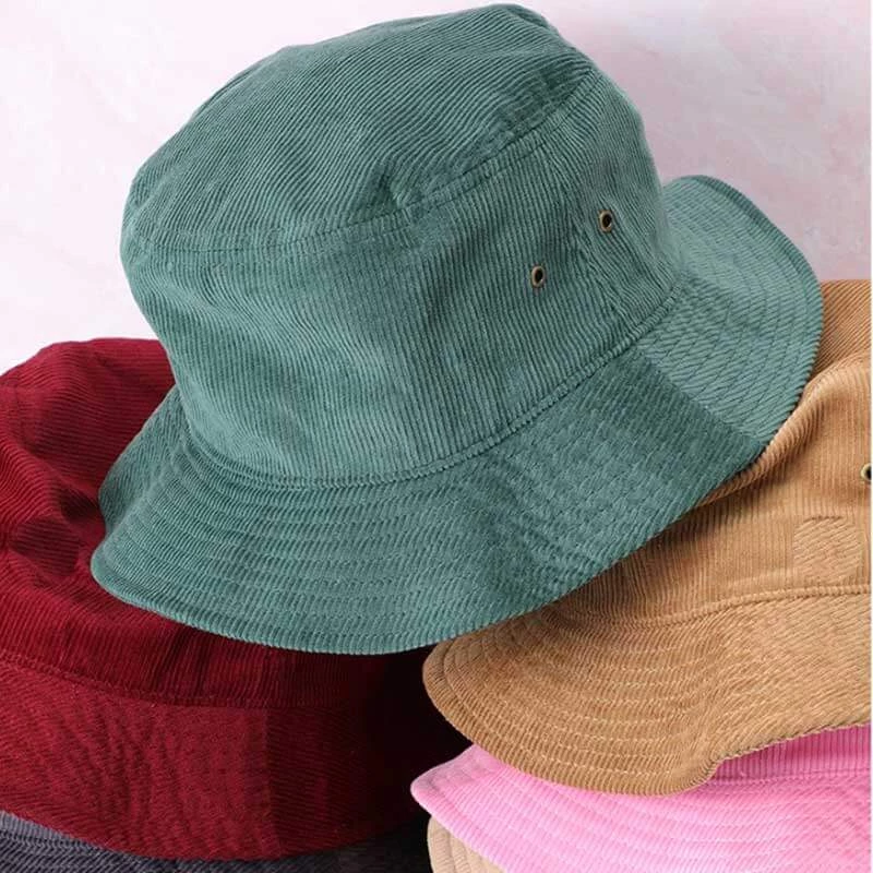 Fashion City New Arrivals Vintage Corduroy Bucket Hat