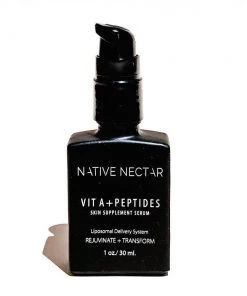 Native Nectar Botanicals New Arrivals Vitamin A + Peptides Skin Supplement Serum By Native Nectar