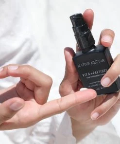 Native Nectar Botanicals New Arrivals Vitamin A + Peptides Skin Supplement Serum By Native Nectar