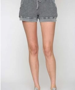 Fate Washed Waffle Knit Shorts New Arrivals