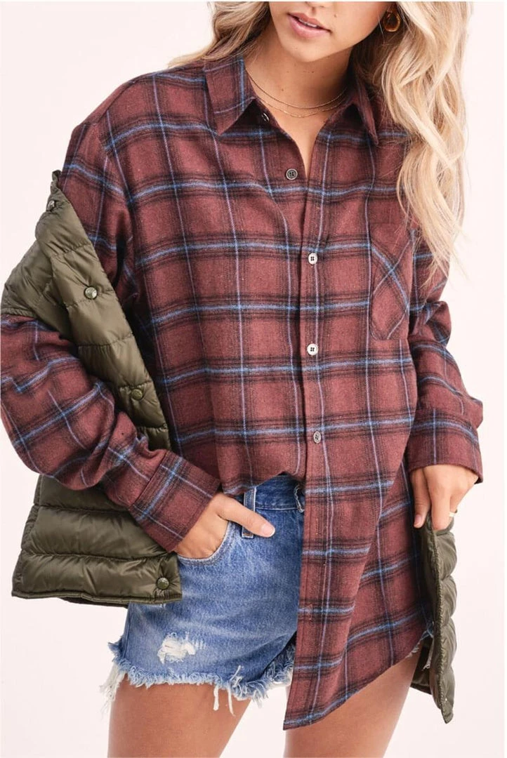 La Miel New Arrivals Wave Plaid Top 2 La Miel New Arrivals Wave Plaid Top