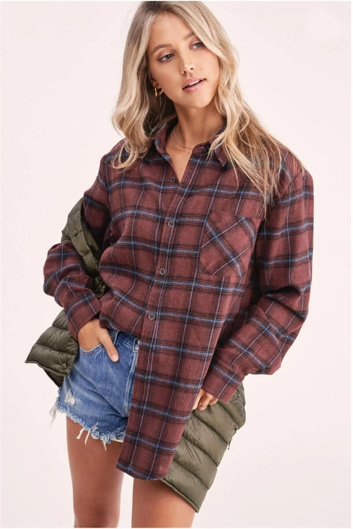 La Miel New Arrivals Wave Plaid Top 1 La Miel New Arrivals Wave Plaid Top