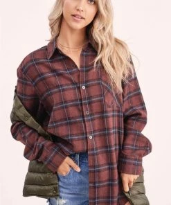 La Miel New Arrivals Wave Plaid Top 5 La Miel New Arrivals Wave Plaid Top