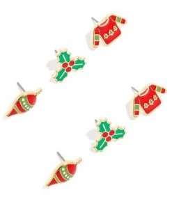 Anarchy Street Wintertime Holiday Stud Earring Set New Arrivals