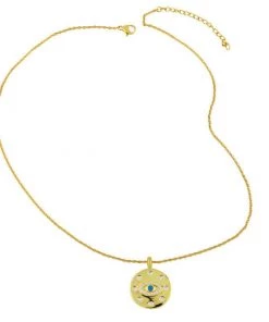 Nalho Classic Evil Eye Pendant Charm Necklace