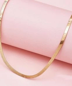 Nihao Classic Herringbone Chain Necklace New Arrivals