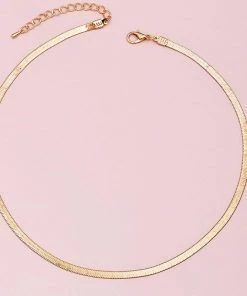 Nihao Classic Herringbone Chain Necklace New Arrivals