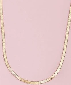 Nihao Classic Herringbone Chain Necklace New Arrivals