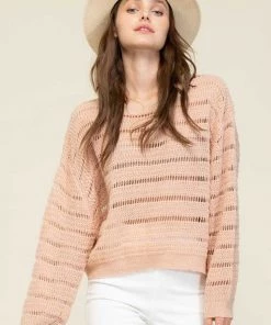 Newbury Kustom New Arrivals Knit Long Sleeve Shirred Sweater