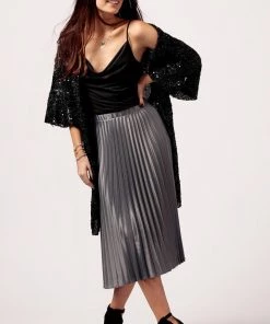 Hayden Sequin Open Kimono Top