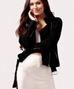 MILK MONEY Clothing Black Moto Jacket