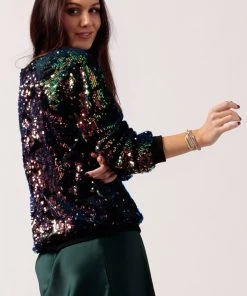 Hayden Velvet & Sequin Sweatshirt Clothing