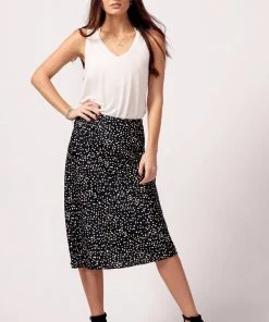 Cotton Candy Polka Dot Silk Skirt