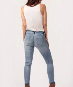 Special A Clothing Skinny Mid Rise Light Wash Jeans