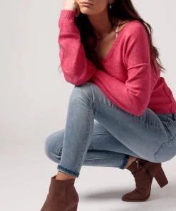 East Lion Corp. Suede Heel Bootie Shoes